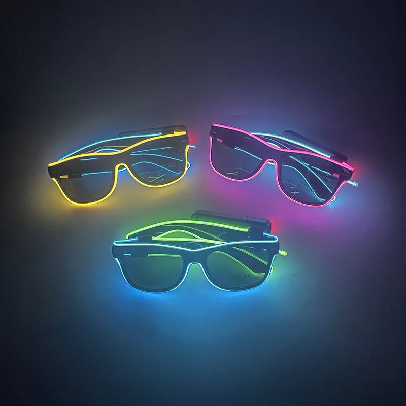 Lentes LED Neón Inalámbricos: Ilumina tu Fiesta con Estilo Único - Imagen 4