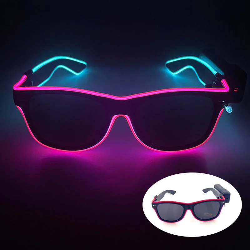 Lentes LED Neón Inalámbricos: Ilumina tu Fiesta con Estilo Único - Imagen 8