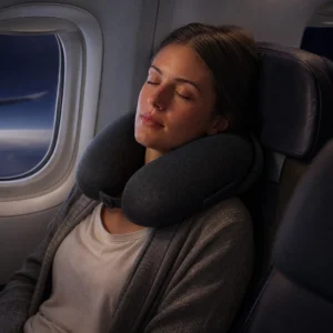 Almohada Cervical de Viaje Premium con Espuma Viscoelástica en U