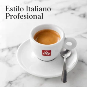 Juego de Tazas de Café Illy Italian Style - Cerámica Reforzada y Vidrio Artesanal para Espresso y Latte