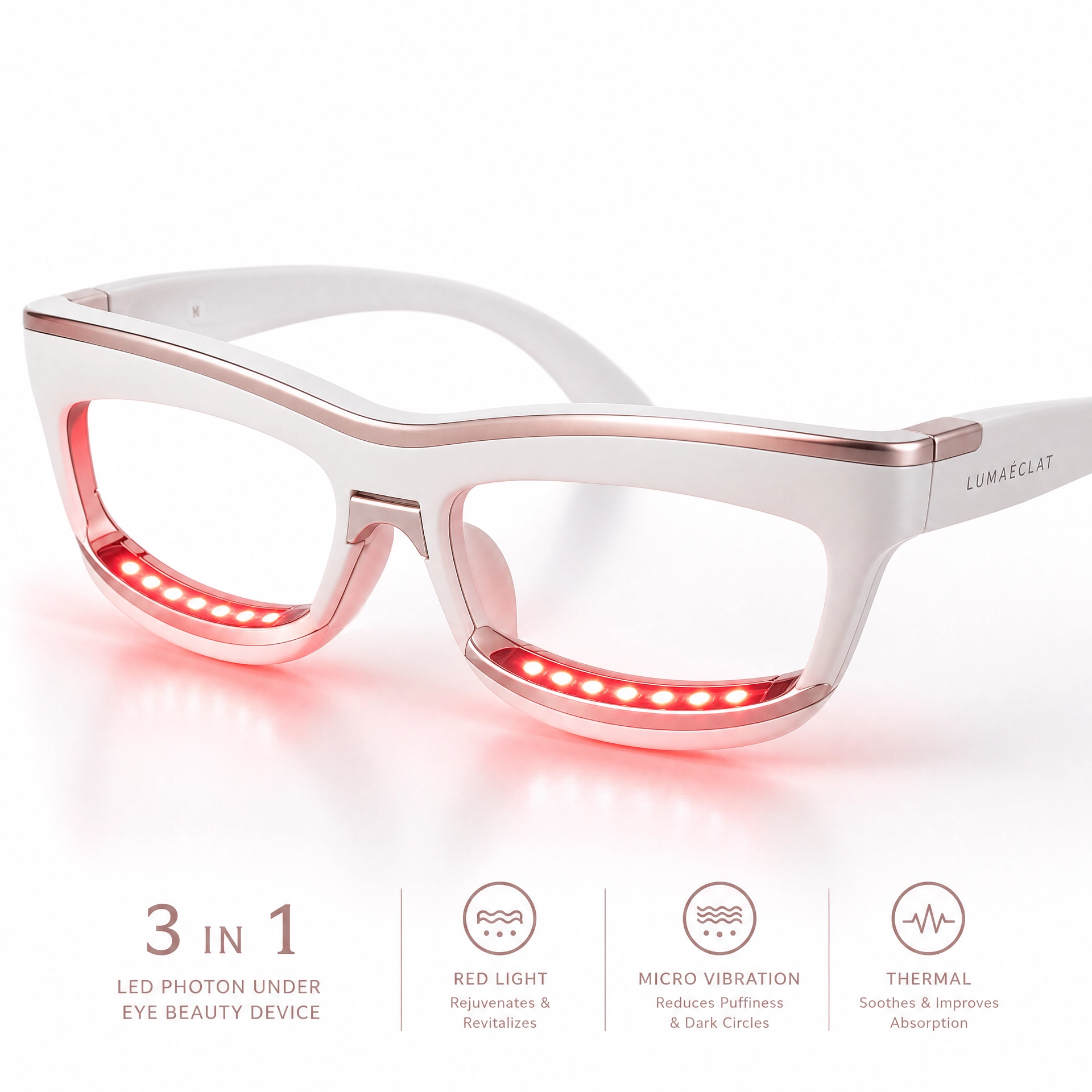 Dispositivo de Belleza Ocular 3 en 1: Fotones LED, Microcorriente y Masaje - Imagen 4
