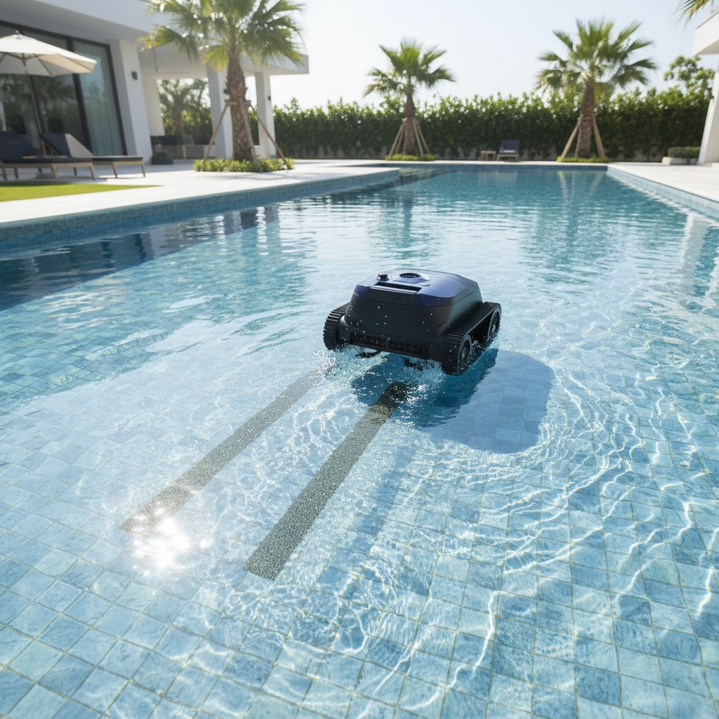 Robot Limpiafondos XUSHIDZ SP5: Limpieza Autónoma y Eficiente para Piscinas de hasta 300 m² - Imagen 3