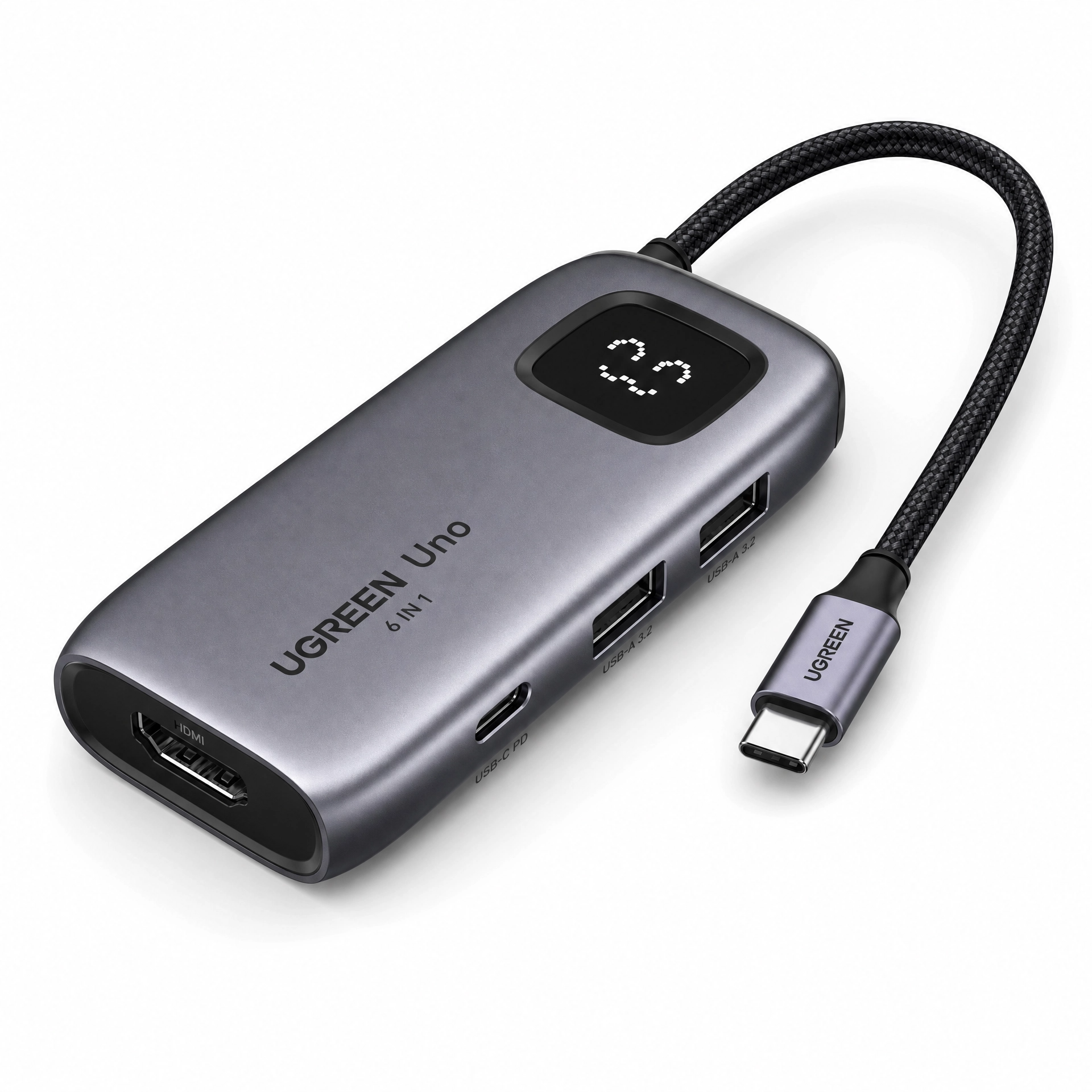 Hub USB-C UGREEN Uno 6 en 1 4K60Hz PD100W 10Gbps - Adaptador para Notebook - Imagen 3