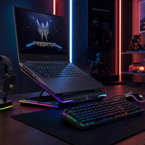 V10 RGB Laptop Cooler Stand - Máximo Enfriamiento Turbo para tu Experiencia Gamer